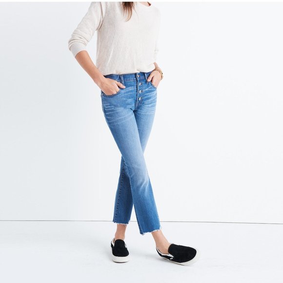 Madewell Cali Demi-Boot Jeans: Chewed-Hem Edition